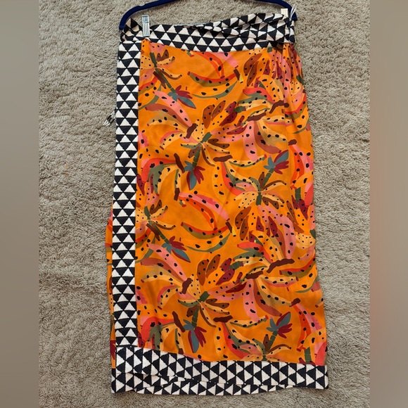 Farm Rio x Anthropologie midi wrap skirt - Picture 4 of 6